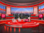 Talk Show Virtual Set Red -- Camera 1