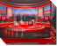 Talk Show Virtual Set Red