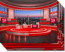 Talk Show Virtual Set Red