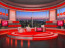 Talk Show Virtual Set Red -- Camera 1