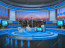 Talk Show Virtual Set Turquoise -- Camera 1 high resolution