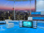 Talk Show Virtual Set Turquoise -- Camera 3 high resolution