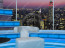 Talk Show Virtual Set Turquoise -- Camera 6 high resolution