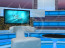 Talk Show Virtual Set Turquoise -- Camera 7 high resolution