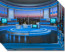 Talk Show Virtual Set Turquoise