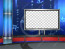 Sport News Studio Set Blue Camera 5 high resolution