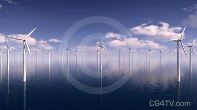 Offshore Wind Farm Animation