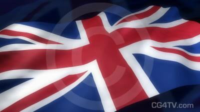 English Flag 3D Animation