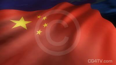 Chinese Flag 3D Animation