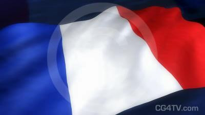 French Flag 3D Animation