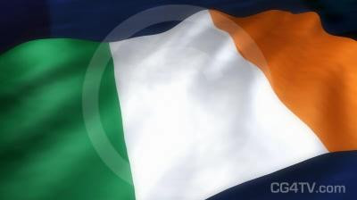 Irish Flag 3D Animation