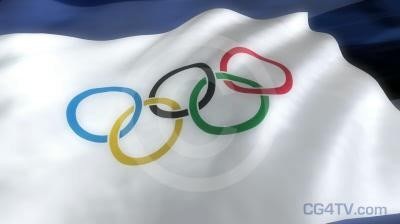 Olympic Flag  3D Animation