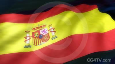 Spanish Flag 3D Animation