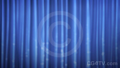 Animated Blue Curtain