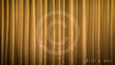 Golden Curtain Animated Loop