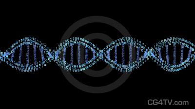 Digital DNA Loop Animated Background