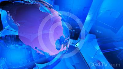 Blue Globe Animated Background