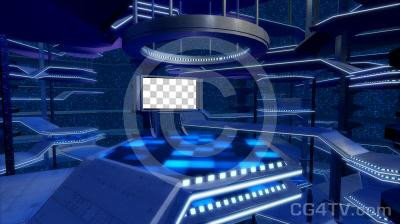 Entertainment  Animated Virtual Set -- Camera 4