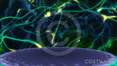 Inside The Brain Animated Virtual Set -- Camera 2