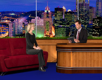 Talk Show Virtual Background Set